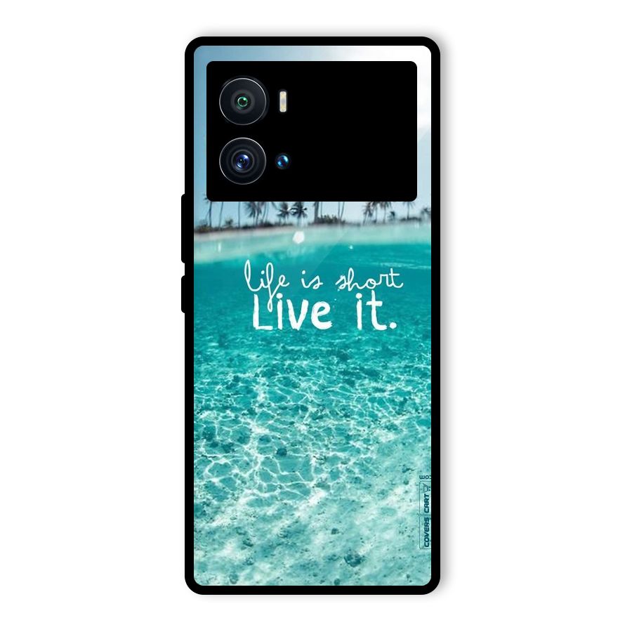 Life Is Short Glass Back Case for Vivo iQOO 9 Pro