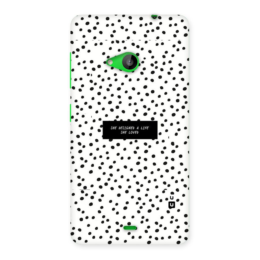 Life Loved Back Case for Lumia 535
