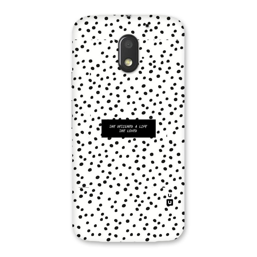 Life Loved Back Case for Moto E3 Power