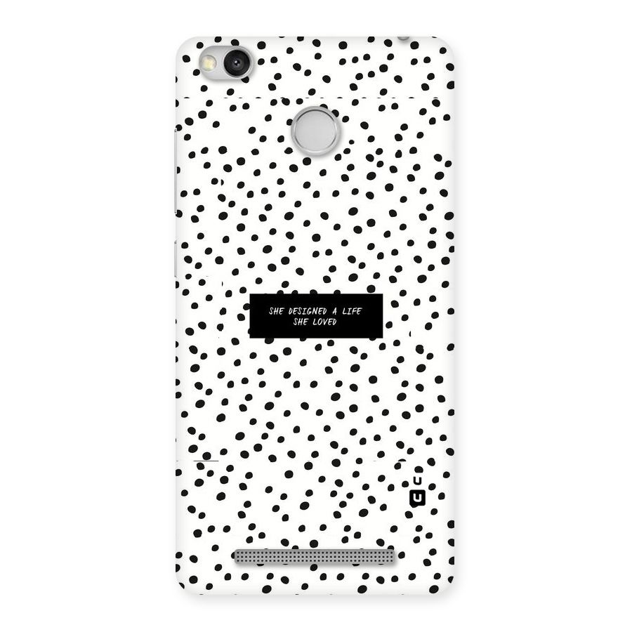 Life Loved Back Case for Redmi 3S Prime