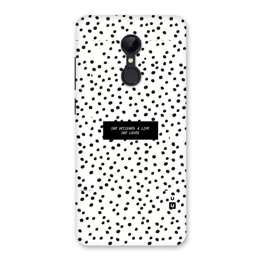 Life Loved Back Case for Redmi 5
