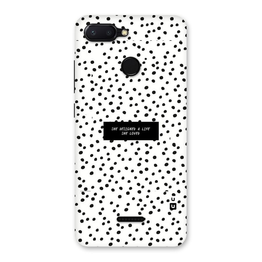 Life Loved Back Case for Redmi 6
