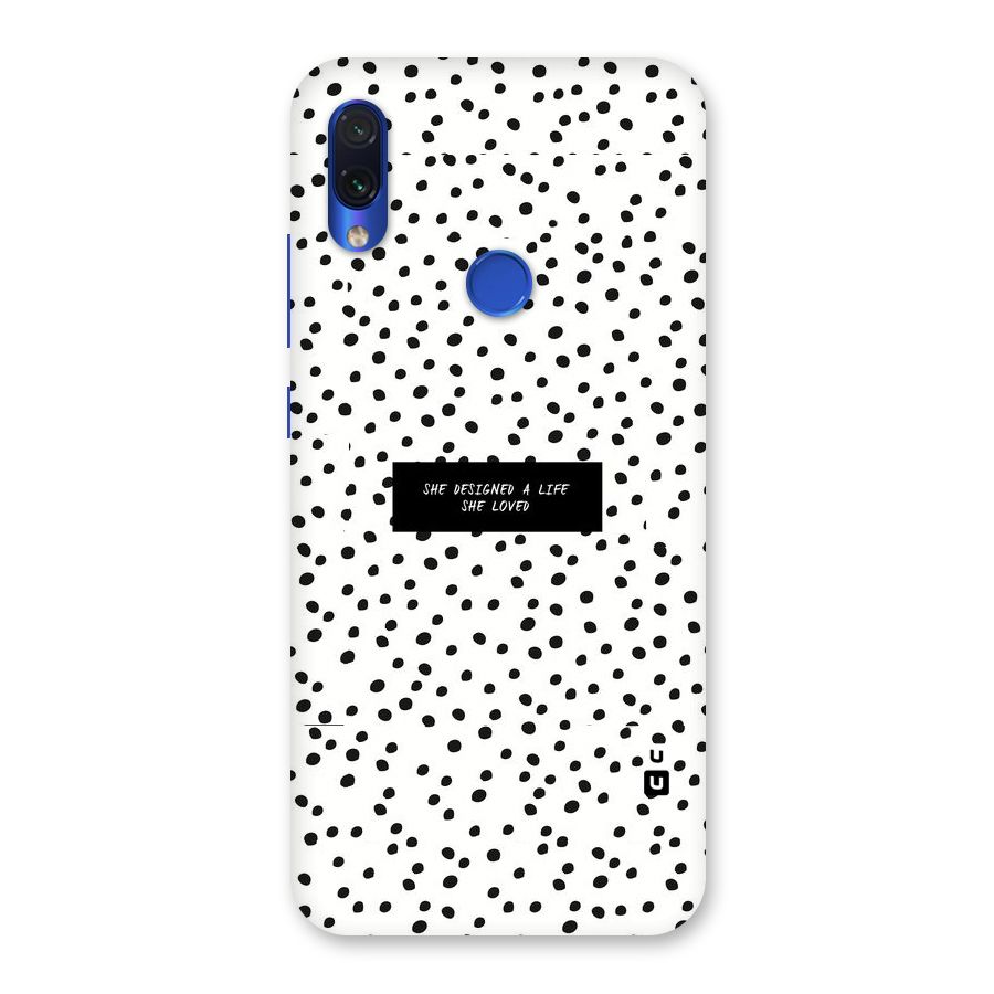 Life Loved Back Case for Redmi Note 7