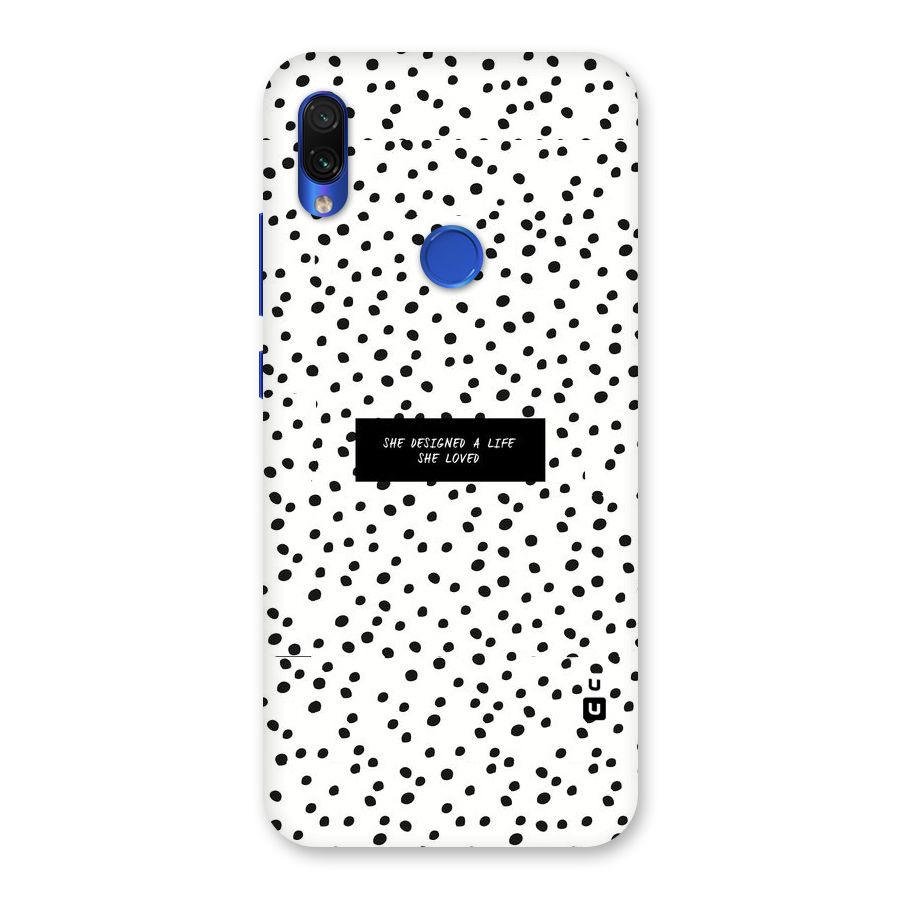 Life Loved Back Case for Redmi Note 7S