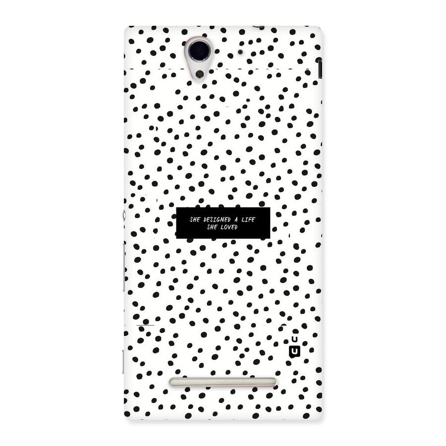 Life Loved Back Case for Sony Xperia C3