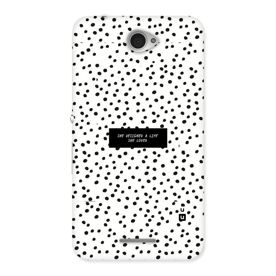 Life Loved Back Case for Sony Xperia E4