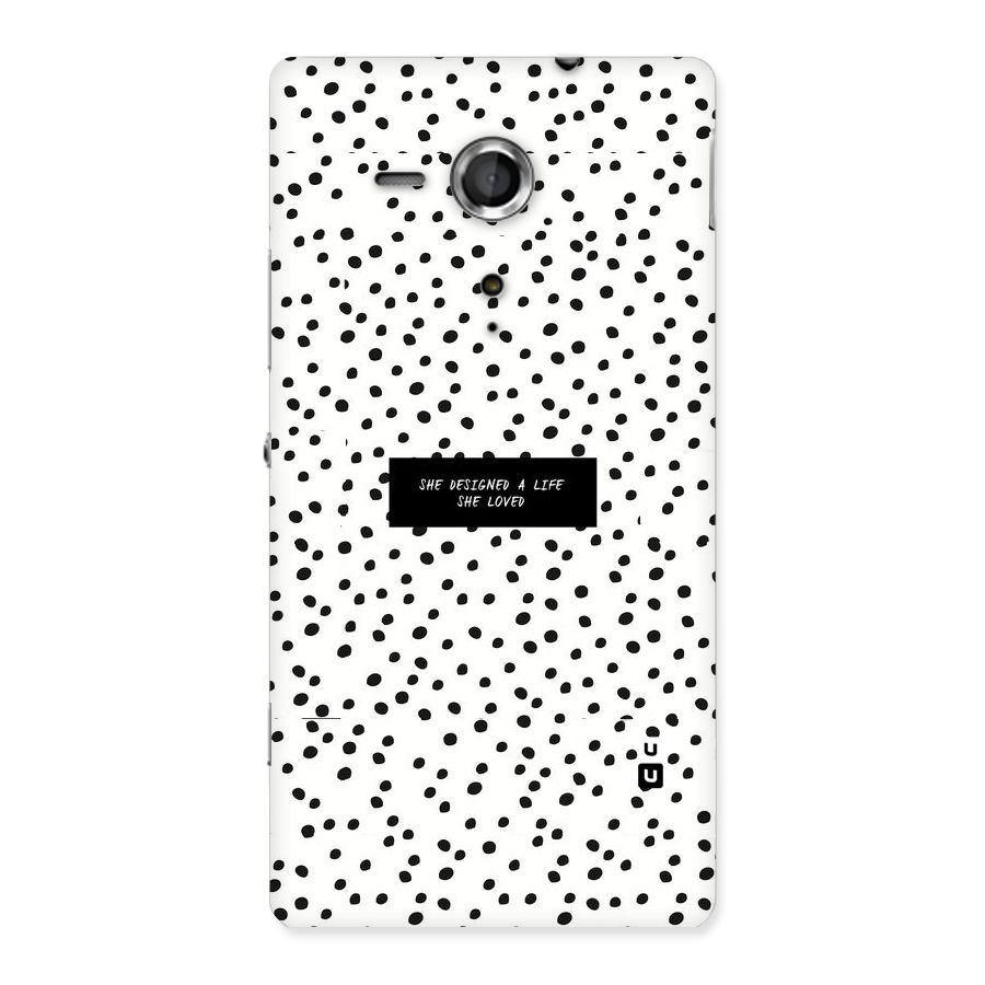 Life Loved Back Case for Sony Xperia SP