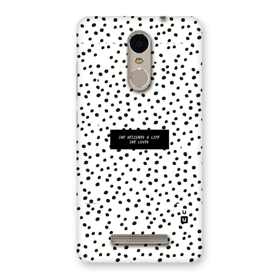 Life Loved Back Case for Xiaomi Redmi Note 3
