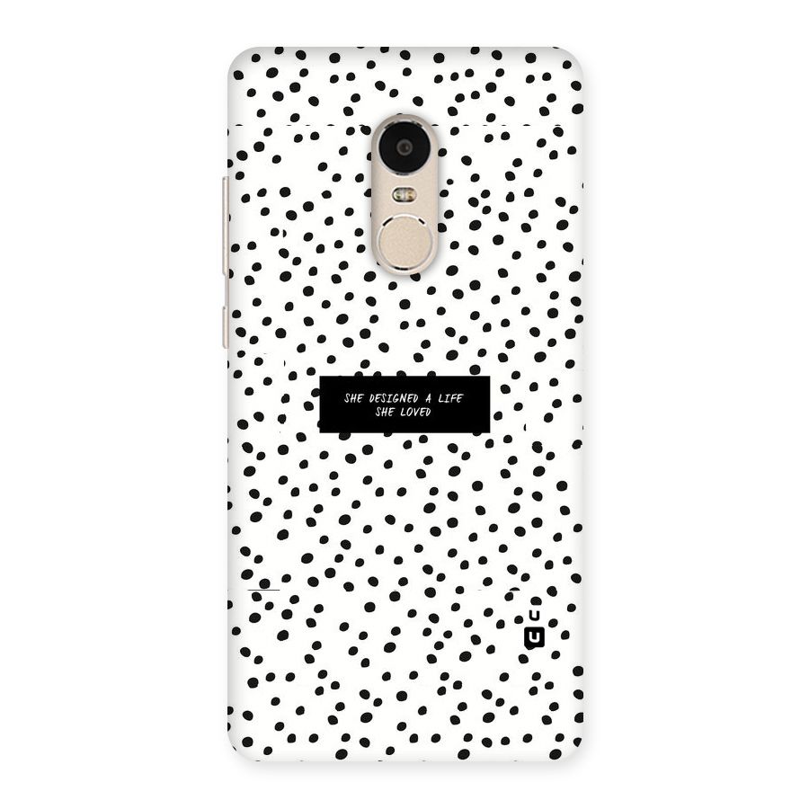 Life Loved Back Case for Xiaomi Redmi Note 4