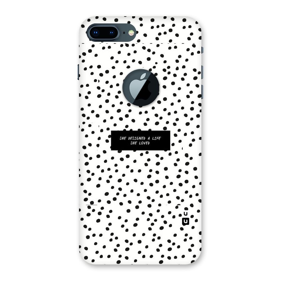Life Loved Back Case for iPhone 7 Plus Logo Cut