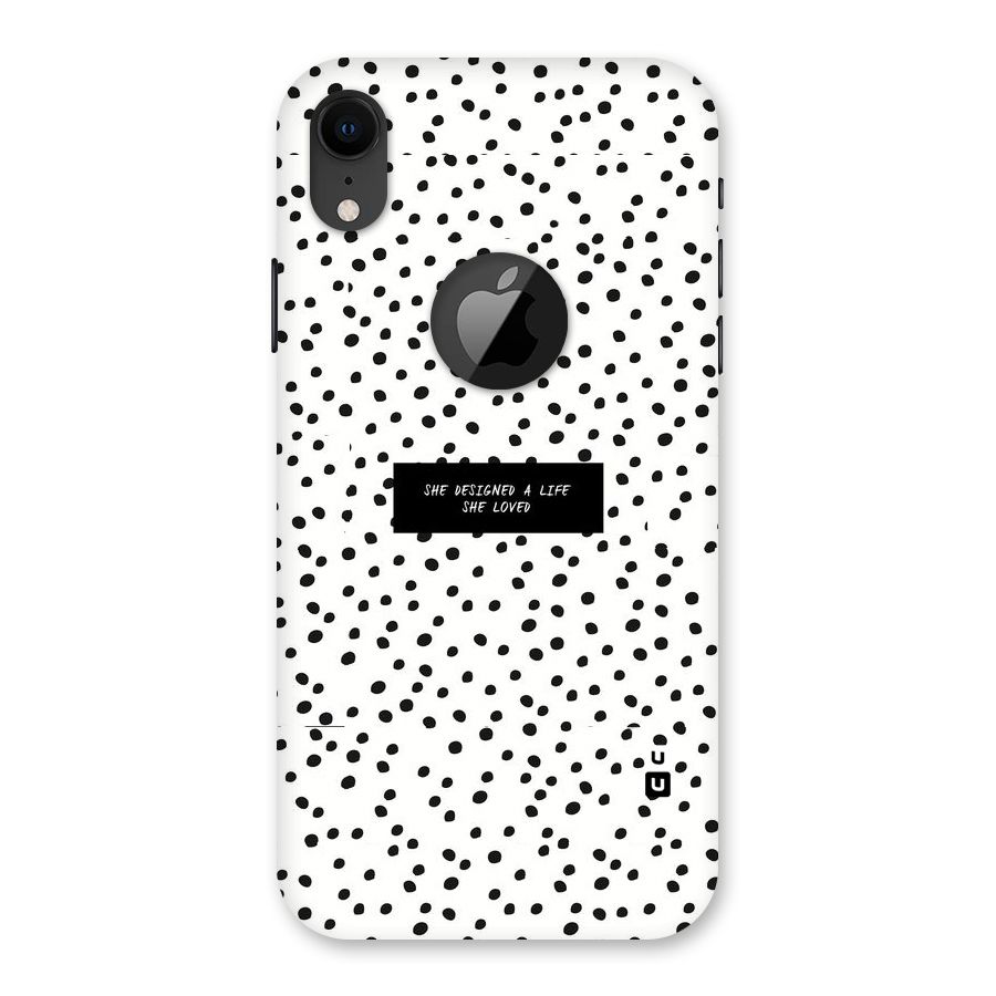 Life Loved Back Case for iPhone XR Logo Cut