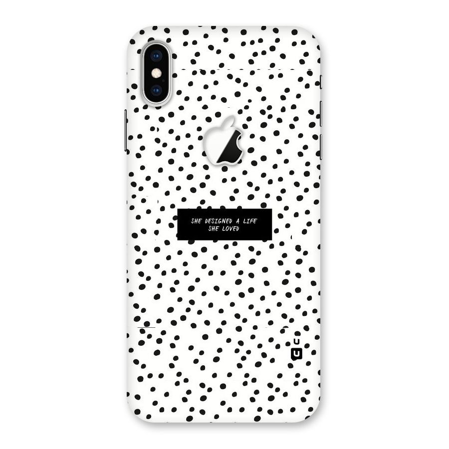 Life Loved Back Case for iPhone XS Max Apple Cut
