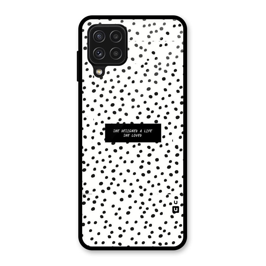 Life Loved Glass Back Case for Galaxy A22 4G