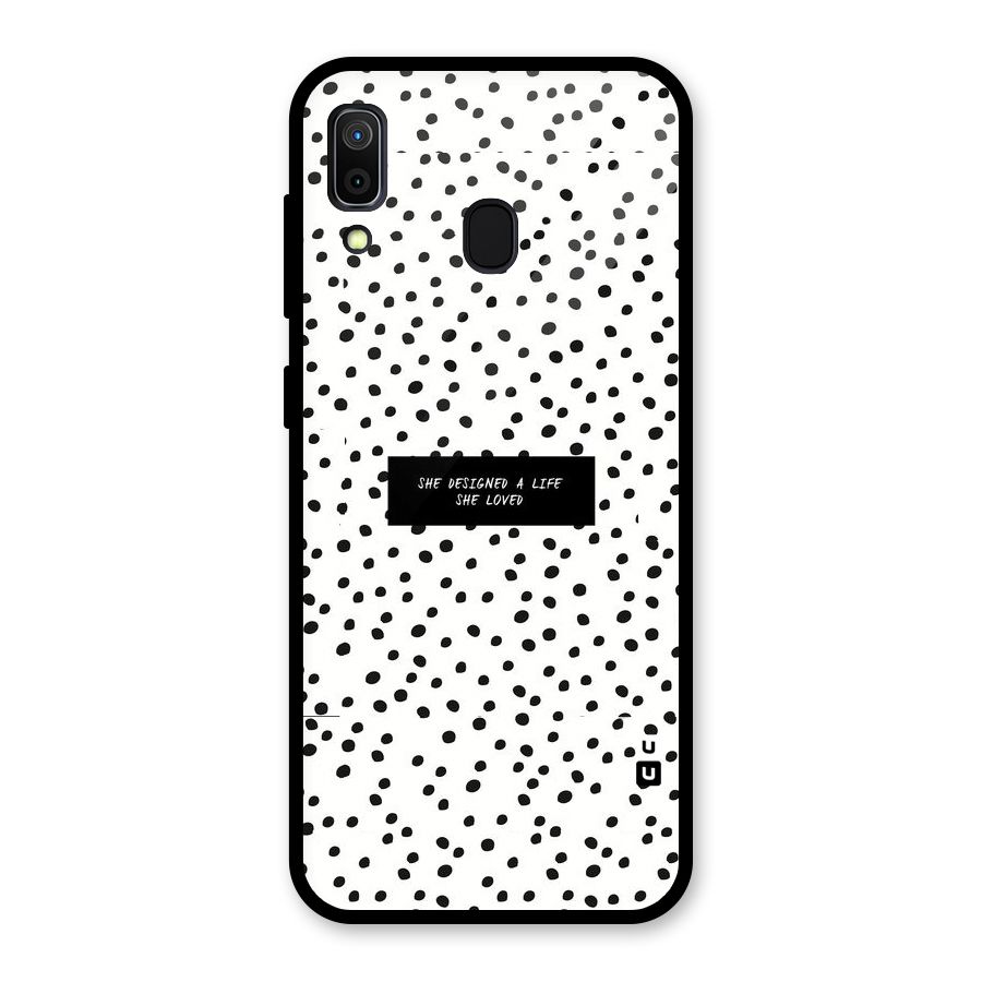 Life Loved Glass Back Case for Galaxy A30