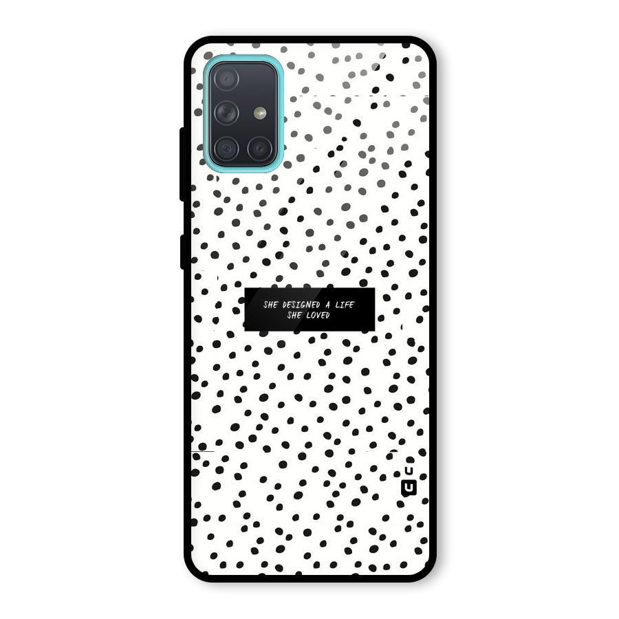 Life Loved Glass Back Case for Galaxy A71
