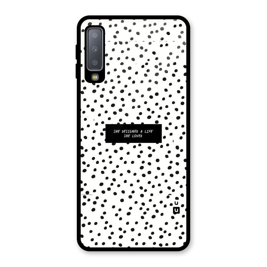 Life Loved Glass Back Case for Galaxy A7 (2018)
