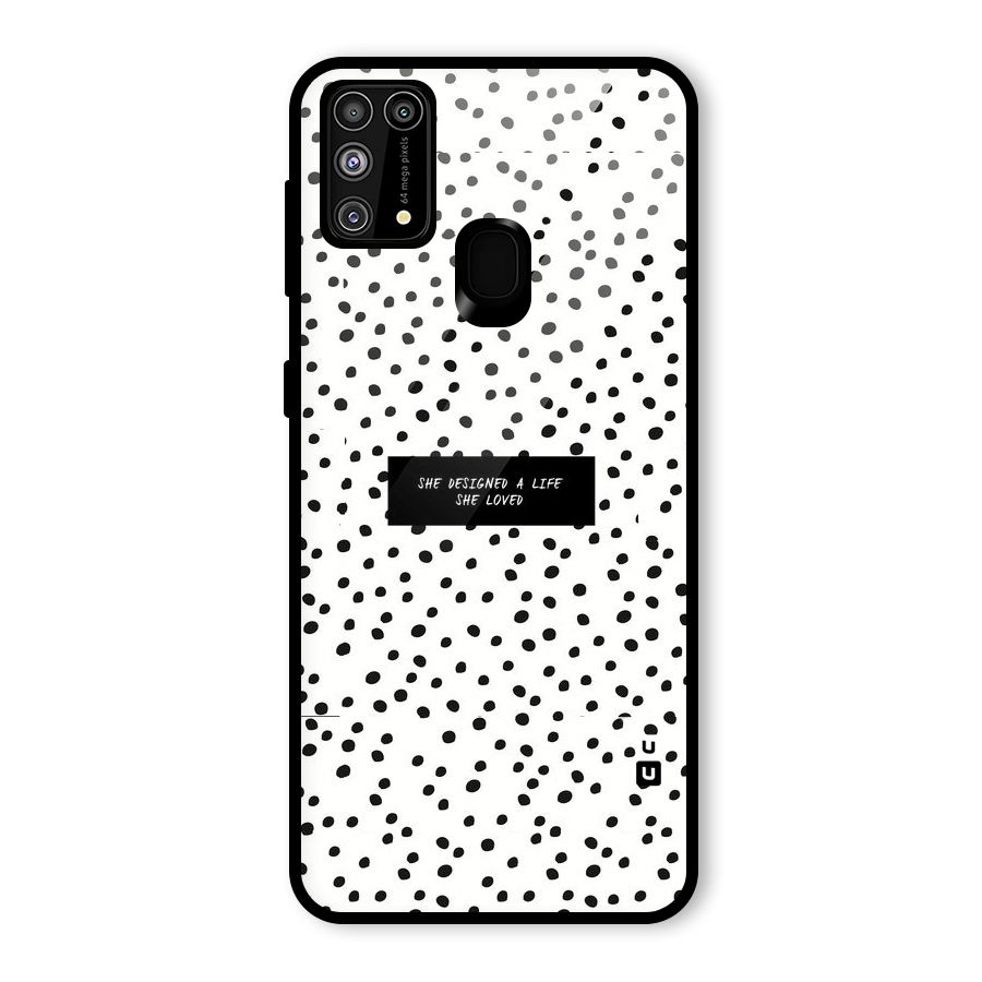 Life Loved Glass Back Case for Galaxy M31