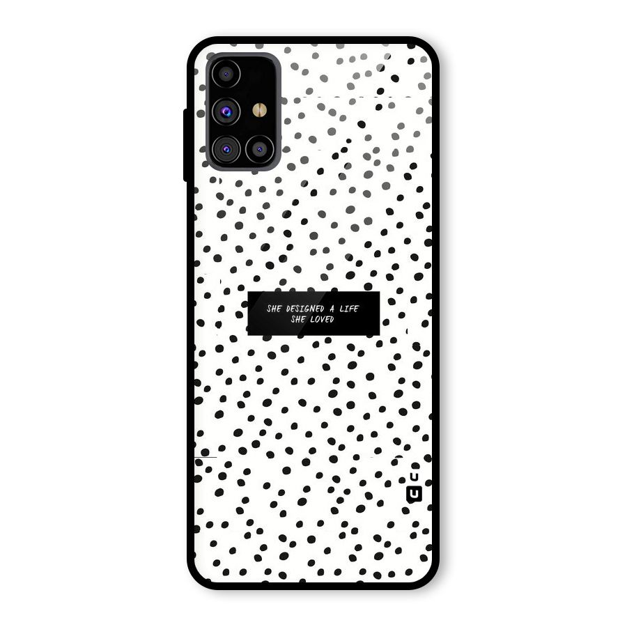 Life Loved Glass Back Case for Galaxy M31s