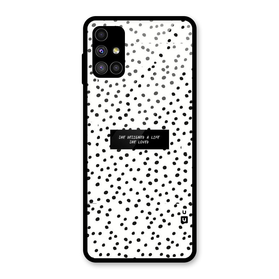 Life Loved Glass Back Case for Galaxy M51