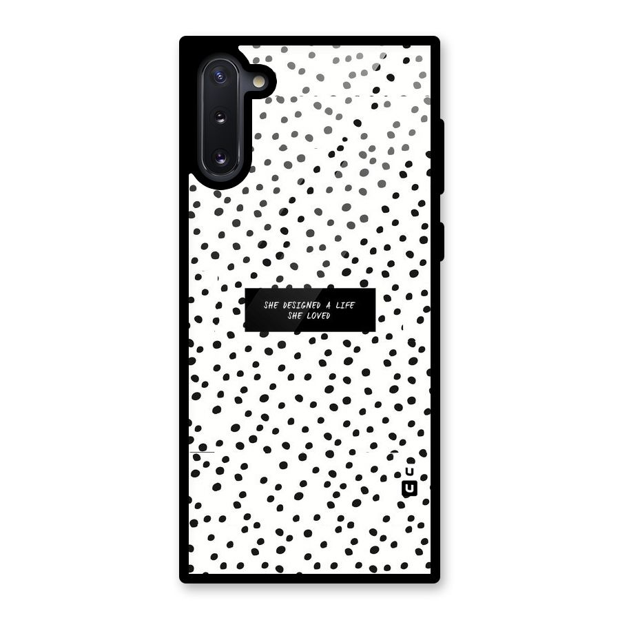 Life Loved Glass Back Case for Galaxy Note 10