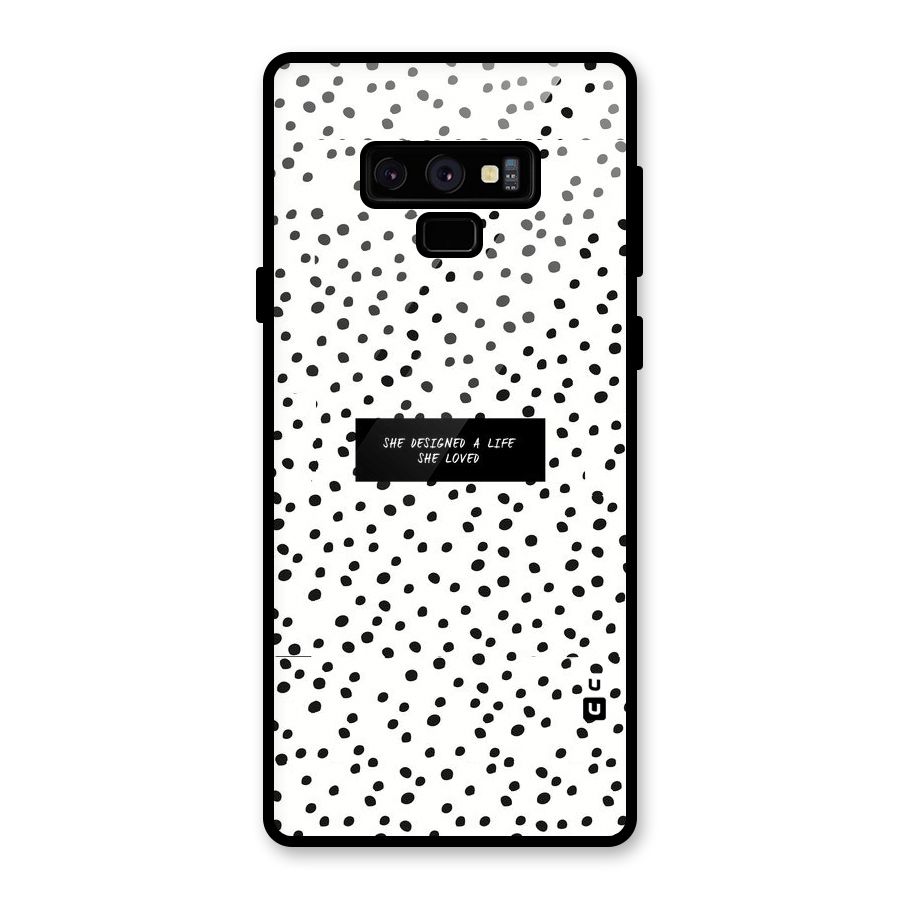 Life Loved Glass Back Case for Galaxy Note 9