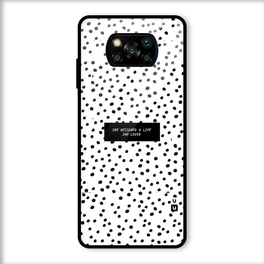 Life Loved Glass Back Case for Poco X3