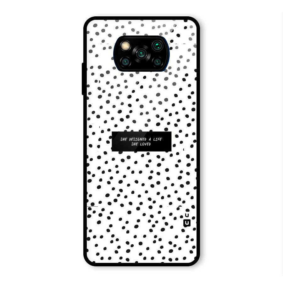 Life Loved Glass Back Case for Poco X3 Pro