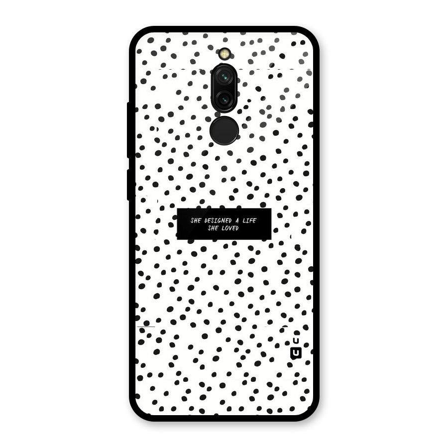 Life Loved Glass Back Case for Redmi 8