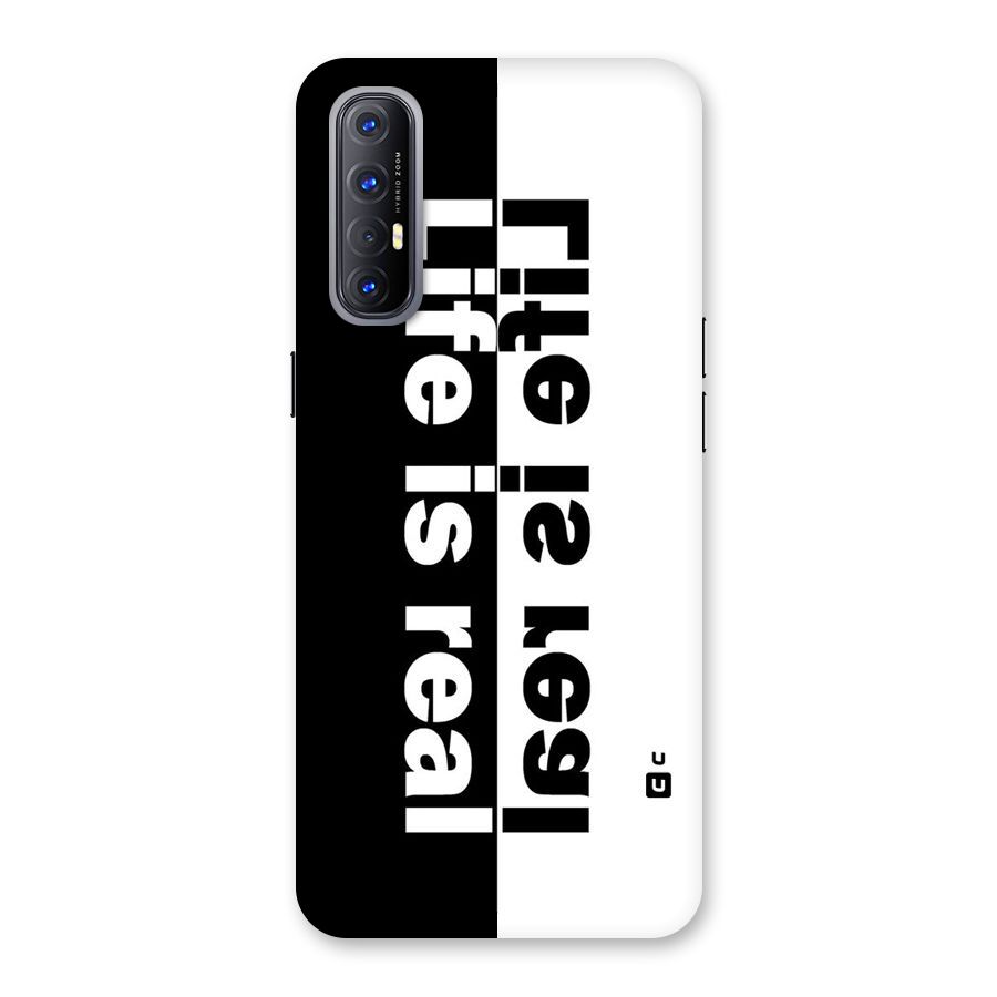Life Reality Back Case for Reno3 Pro