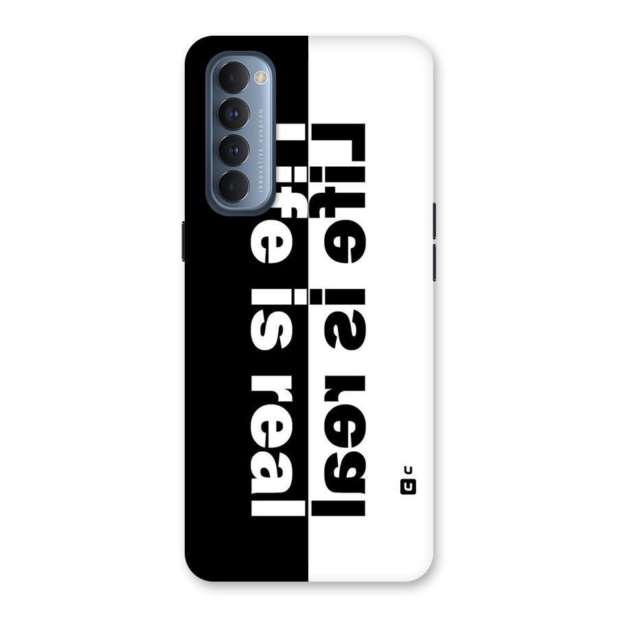 Life Reality Back Case for Reno4 Pro