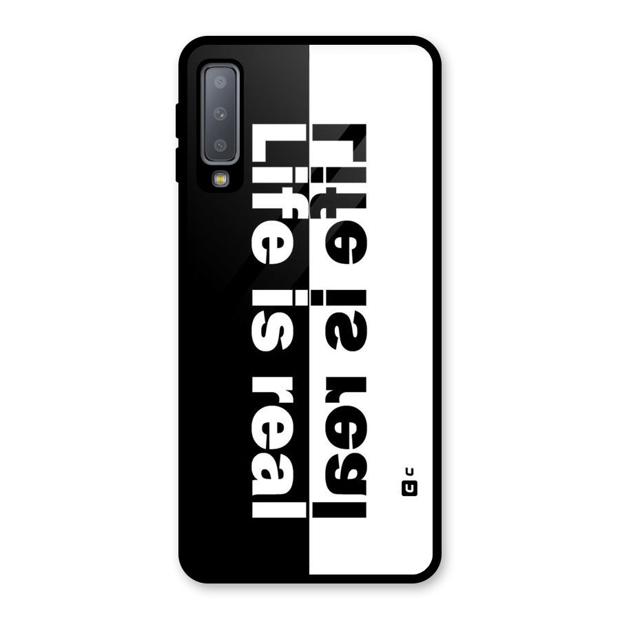 Life Reality Glass Back Case for Galaxy A7 (2018)