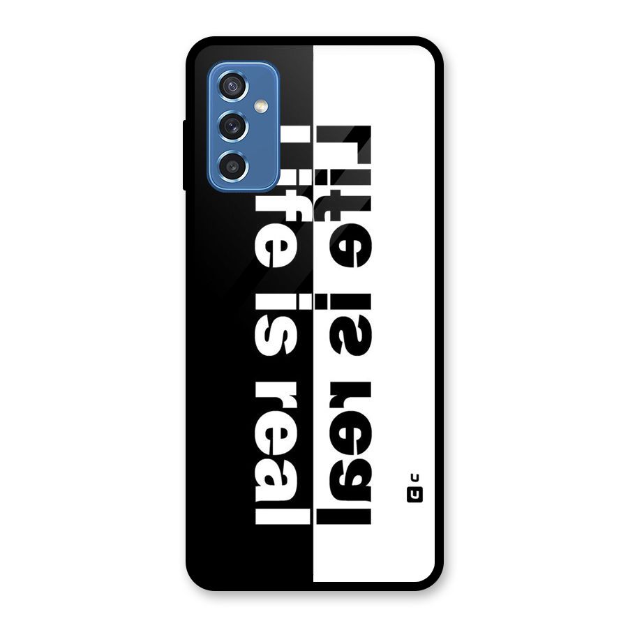 Life Reality Glass Back Case for Galaxy M52 5G
