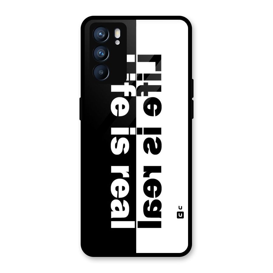 Life Reality Glass Back Case for Oppo Reno6 5G