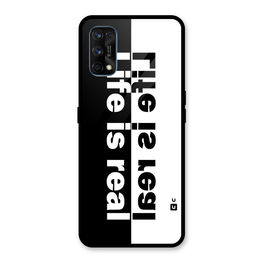 Life Reality Glass Back Case for Realme 7 Pro