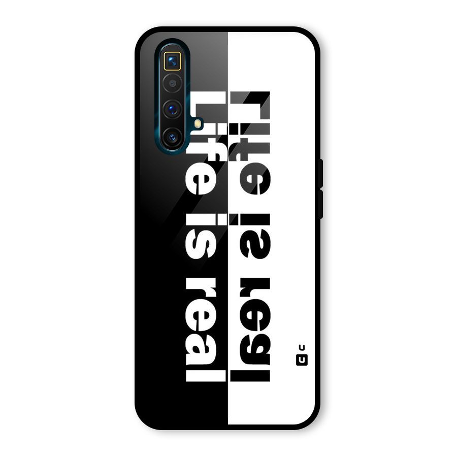 Life Reality Glass Back Case for Realme X3