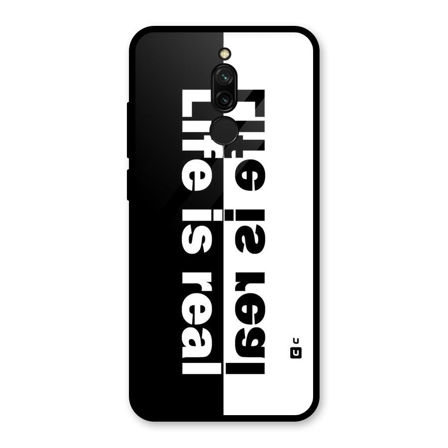 Life Reality Glass Back Case for Redmi 8