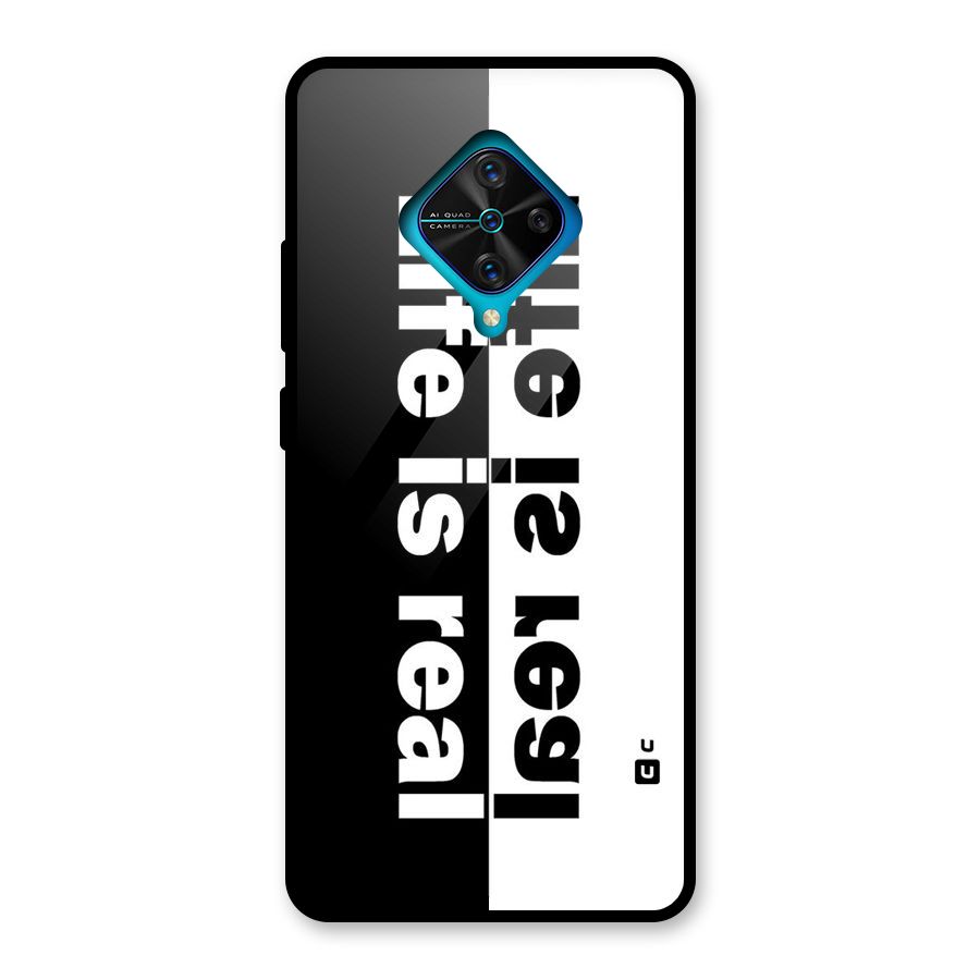 Life Reality Glass Back Case for Vivo S1 Pro