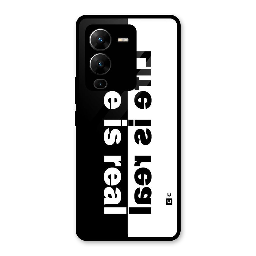 Life Reality Glass Back Case for Vivo V25 Pro