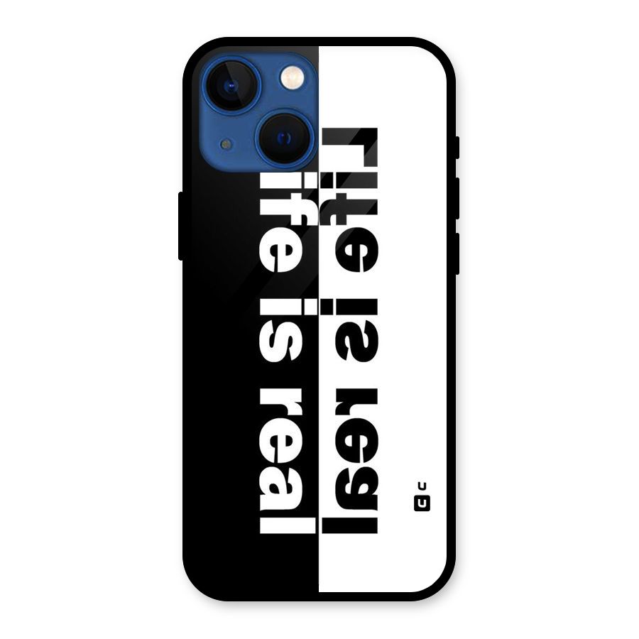 Life Reality Glass Back Case for iPhone 13 Mini