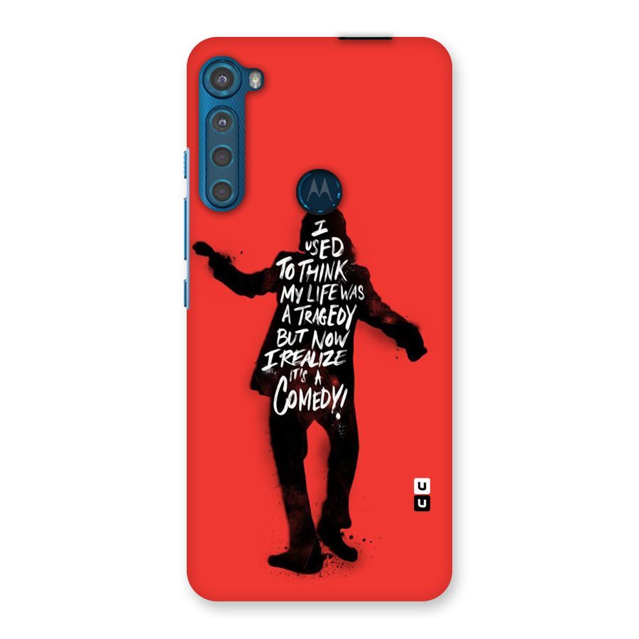 Life Tragedy Comedy Back Case for Motorola One Fusion Plus
