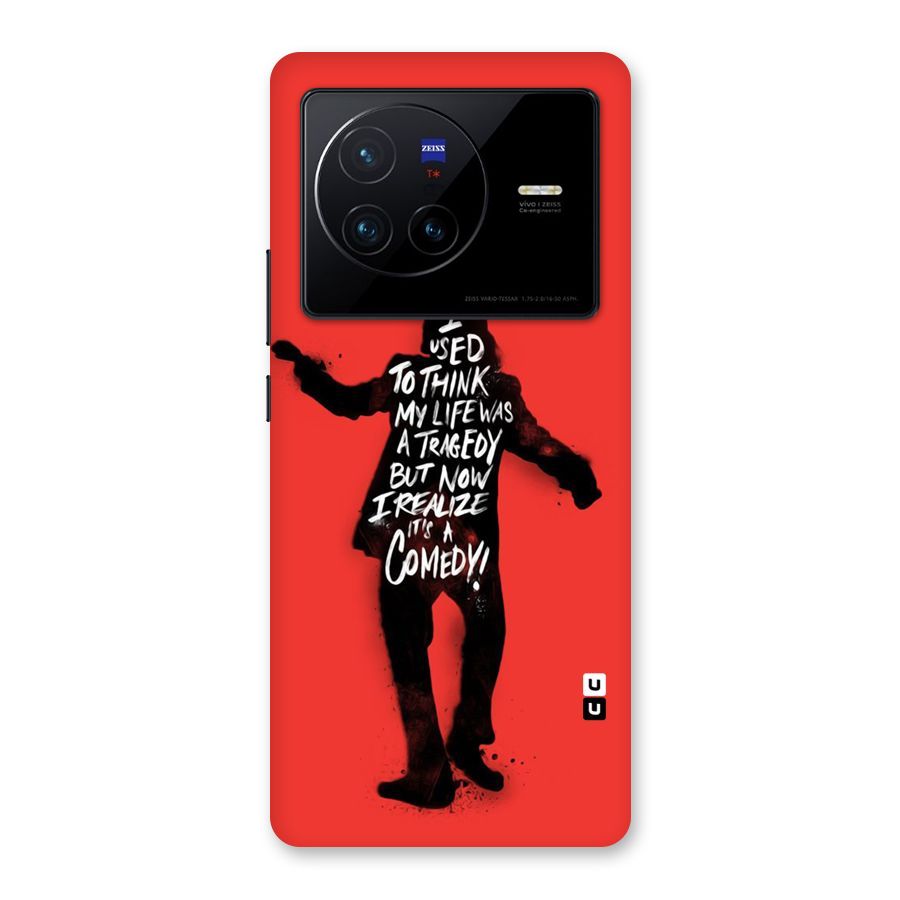 Life Tragedy Comedy Back Case for Vivo X80