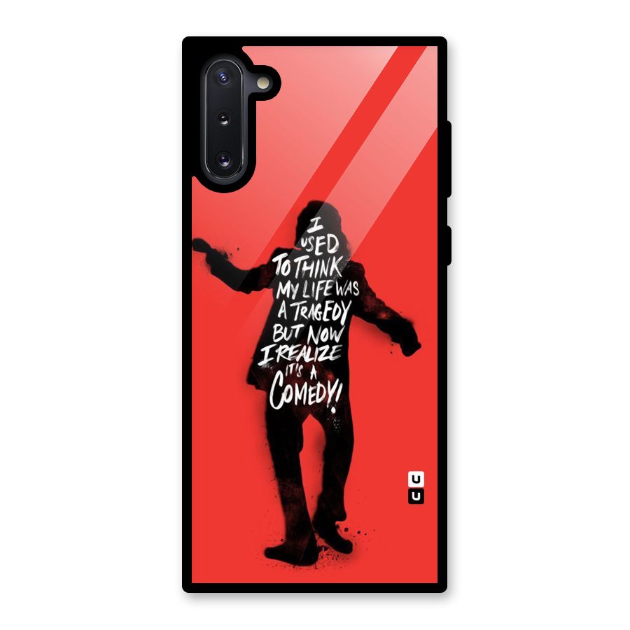 Life Tragedy Comedy Glass Back Case for Galaxy Note 10