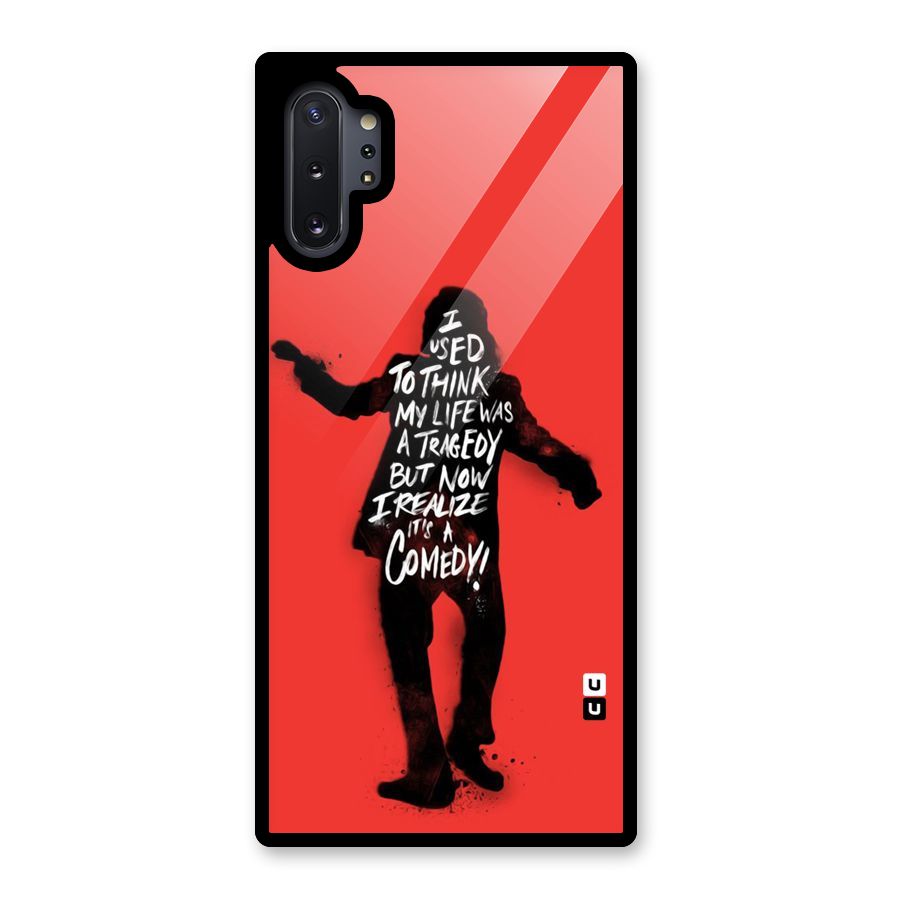 Life Tragedy Comedy Glass Back Case for Galaxy Note 10 Plus