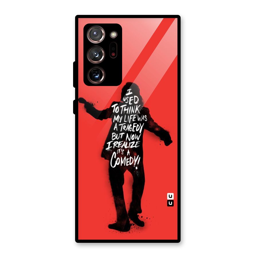 Life Tragedy Comedy Glass Back Case for Galaxy Note 20 Ultra