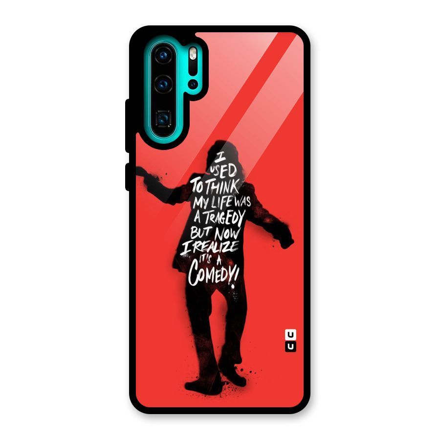 Life Tragedy Comedy Glass Back Case for Huawei P30 Pro