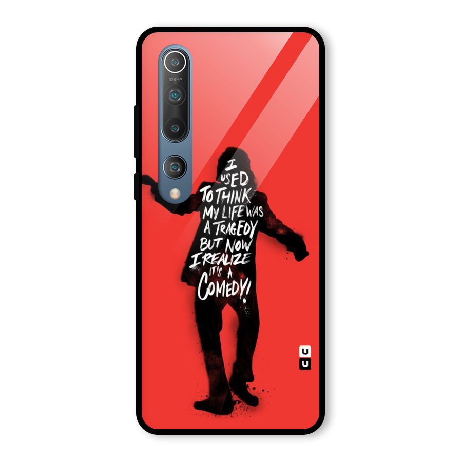 Life Tragedy Comedy Glass Back Case for Mi 10