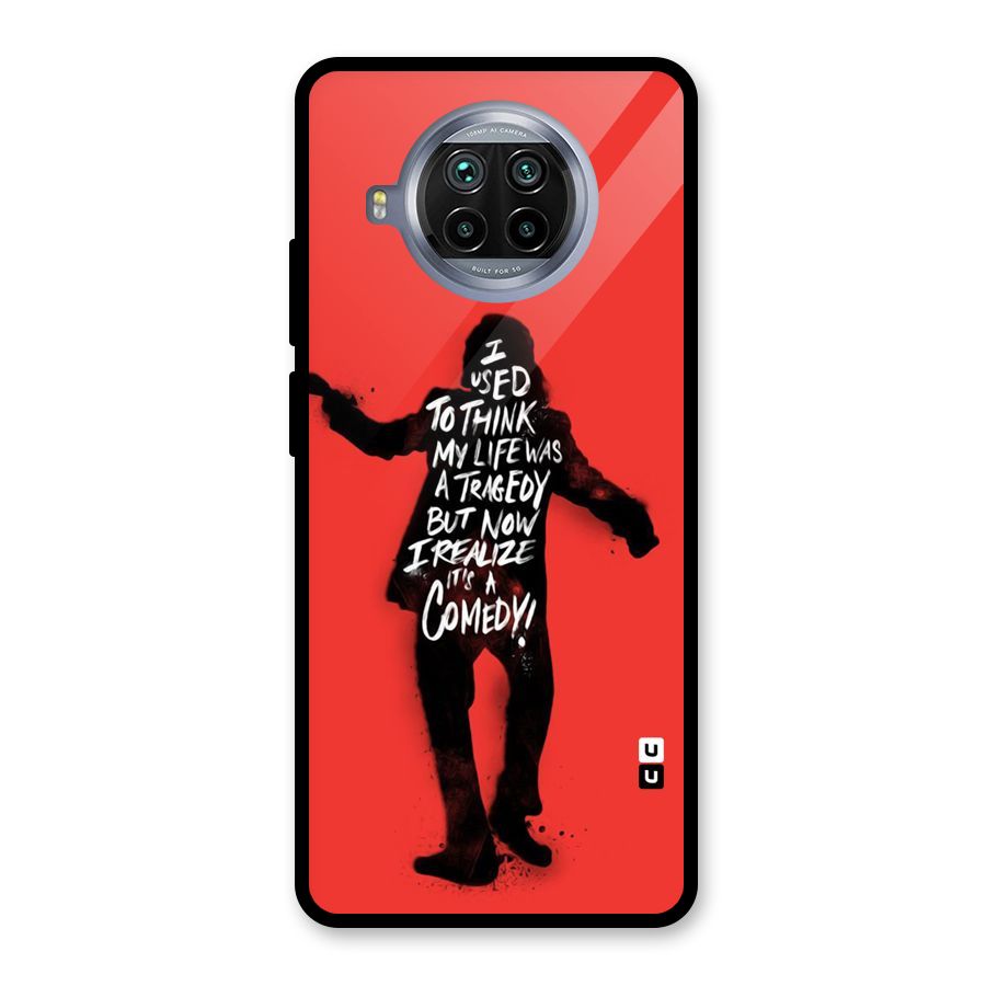 Life Tragedy Comedy Glass Back Case for Mi 10i