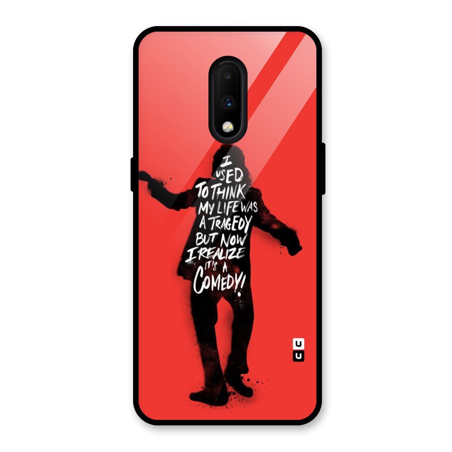 Life Tragedy Comedy Glass Back Case for OnePlus 7