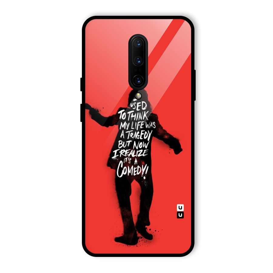 Life Tragedy Comedy Glass Back Case for OnePlus 7 Pro