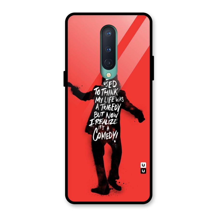 Life Tragedy Comedy Glass Back Case for OnePlus 8